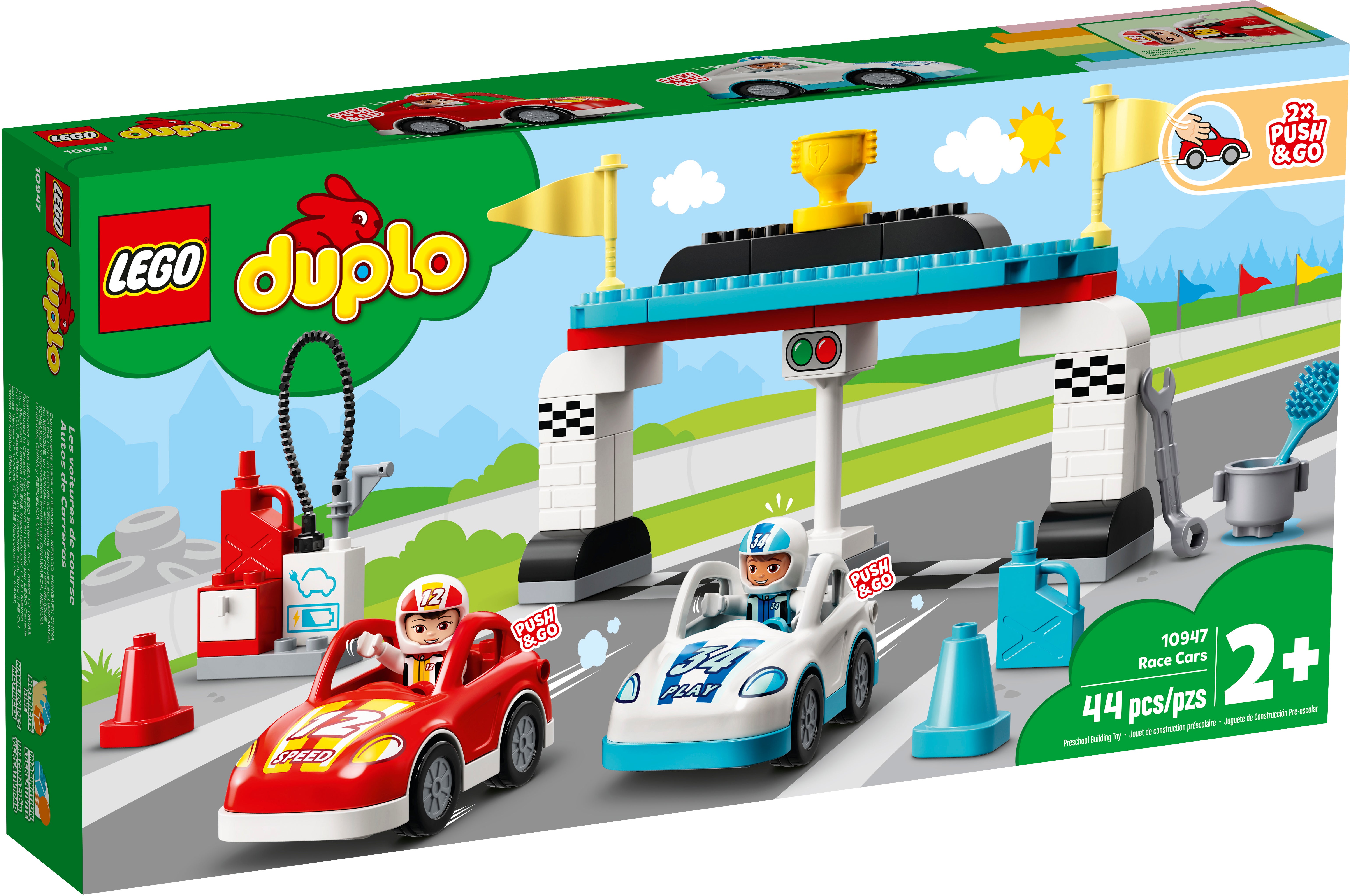 1x Lego Duplo Fahrzeug Auto Go-Kart schwarz PKW Racing Leopard 1403 31363pb07 